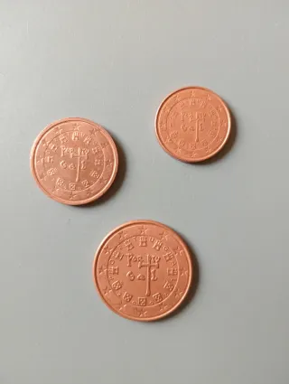 Pack 8 Monedas Euro Portugal 2002