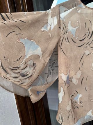 Blusa Zara Beige Multicolor