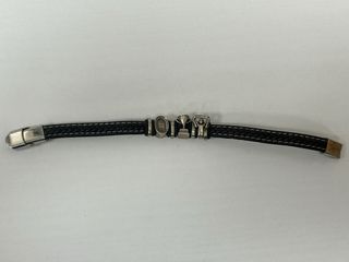 Pulsera Plata Ley Cuero Deportiva Trofeo