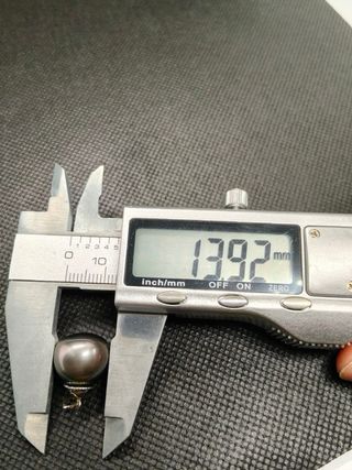 Colgante Perla Negra South Sea 13.9mm Oro Blanco