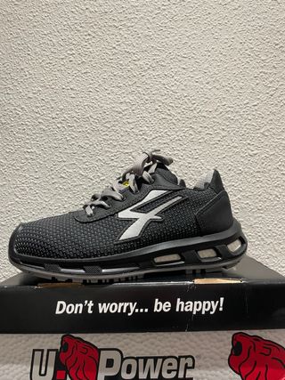 Zapatos de seguridad U-Power negros y grises