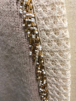 Chaqueta larga Pilar Prieto pedrería