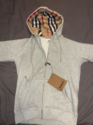 Sudadera Burberry con Cremallera y Capucha