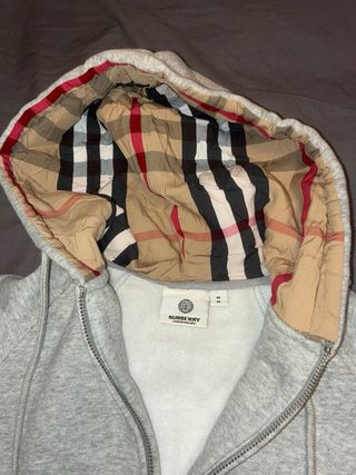 Sudadera Burberry con Cremallera y Capucha