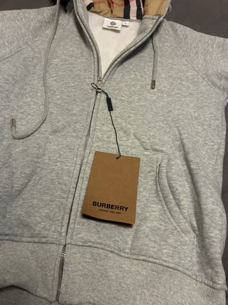 Sudadera Burberry con Cremallera y Capucha