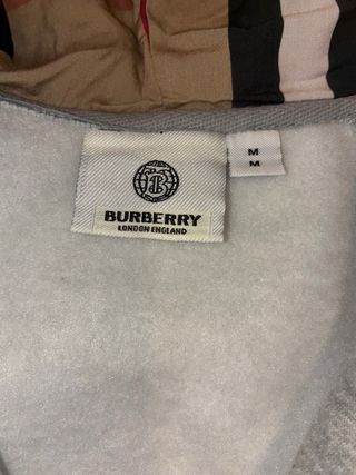 Sudadera Burberry con Cremallera y Capucha