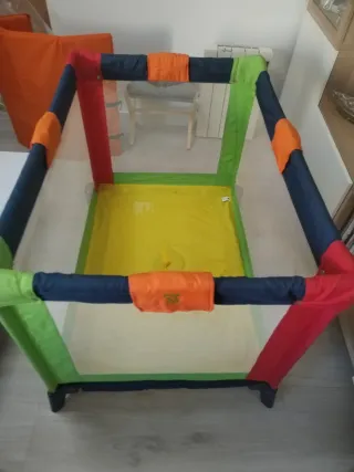 Parque cuna de viaje plegable, colchón de regalo