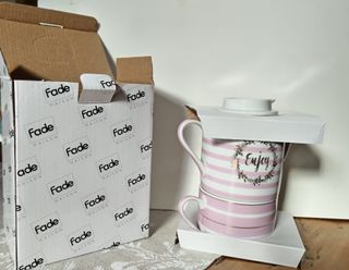 Set tazza e teiera Enjoy One Pink