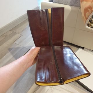 Stivali donna marroni con fibbia