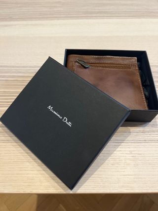 Portafogli Massimo Dutti in pelle marrone
