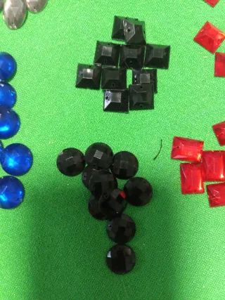 Cristales de costura acrilicas decorativas