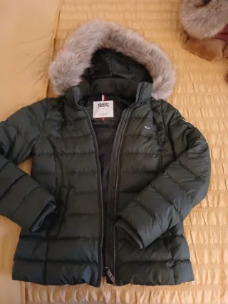 Plumas Tommy Hilfiger Verde con Capucha