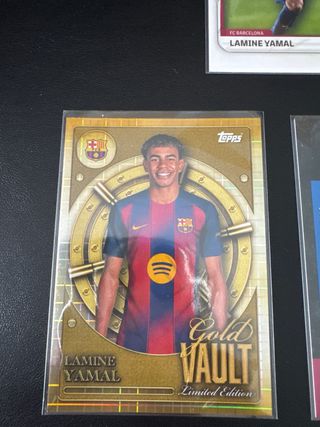 Lote 5 Cromos Lamine Yamal Topps