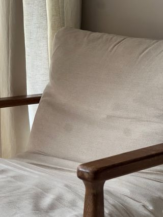 Butaca Zara Home Madera y Tela Beige