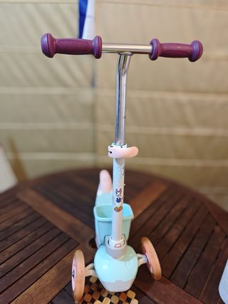 Patinete infantil 3 ruedas azul y rosa