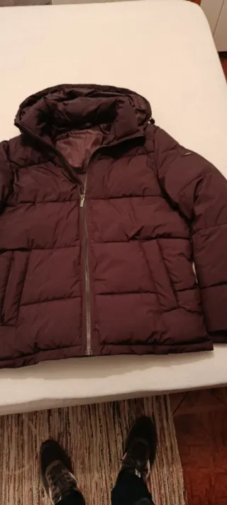 Cazadora acolchada morada