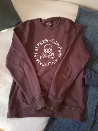 Sudadera Scalpers burdeos talla S