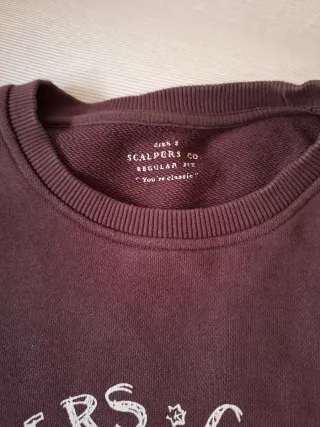 Sudadera Scalpers burdeos talla S