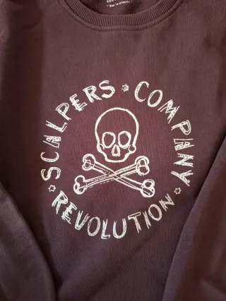 Sudadera Scalpers burdeos talla S
