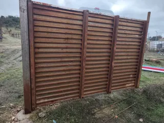 Valla metálica para ganado, huerto o gallinero