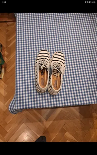 Náuticos Sebago Rayas Blanco y Negro