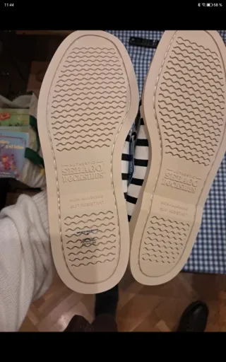 Náuticos Sebago Rayas Blanco y Negro