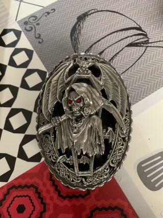 Caja metálica gótica pesada Vintage Americana