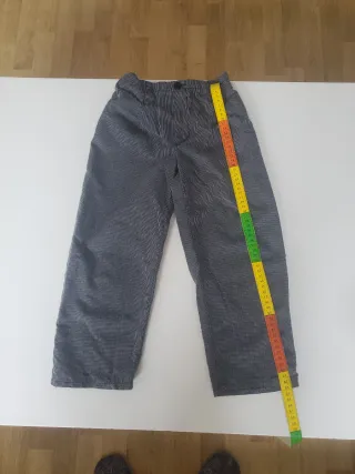 Pantalón de casero rayas grises y blancas