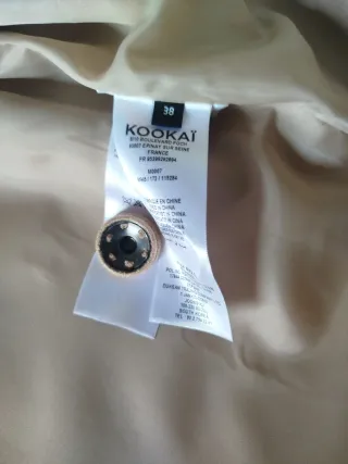 Abrigo Kookai Beige