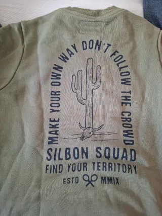 Sudadera Silbon Talla S Verde Caza