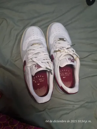 Zapatos Nike Air Force 1 Rojos y Blancos