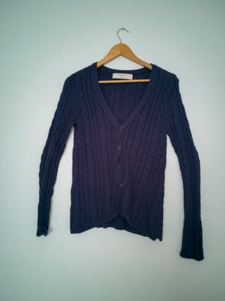 Cárdigan Zara azul marino botones Talla M