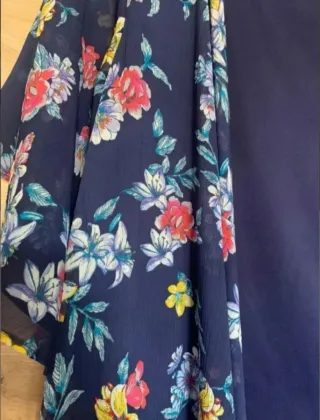 Conjunto ANTRA Camiseta y Chaqueta Floral Azul Tal