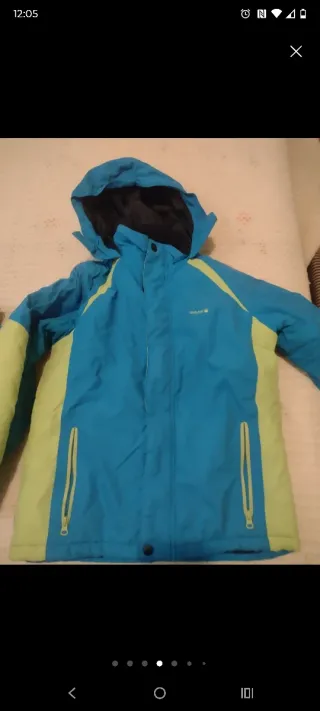 Conjunto esquí chaqueta y pantalón azul 9-12 años