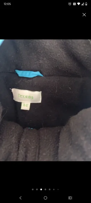 Conjunto esquí chaqueta y pantalón azul 9-12 años