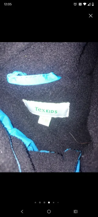 Conjunto esquí chaqueta y pantalón azul 9-12 años