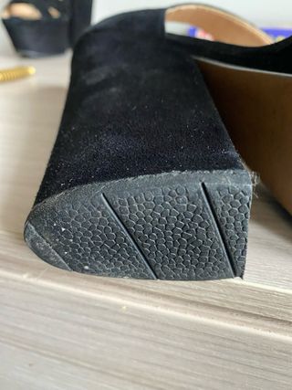 Sandali con tacco nero