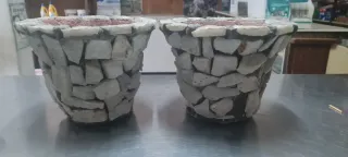 2 Vasi in Pietra e Terracotta