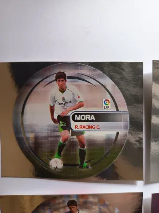 Lote 4 cromos fútbol Cani Mora