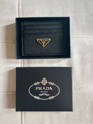 Portacarte Prada nero
