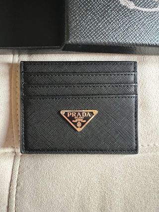 Portacarte Prada nero