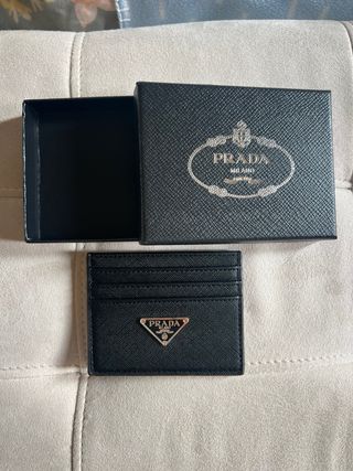 Portacarte Prada nero