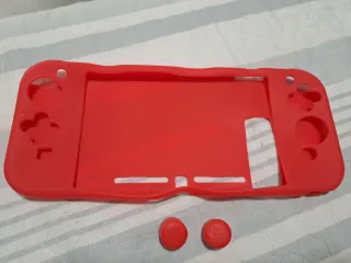 Custodia in silicone rossa Nintendo Switch Lite