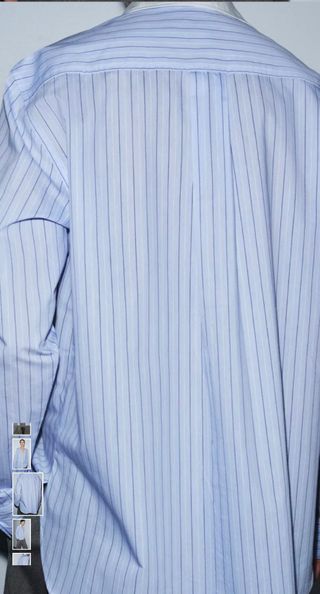 Camisa Zara Rayas Azul y Blanca Talla XS