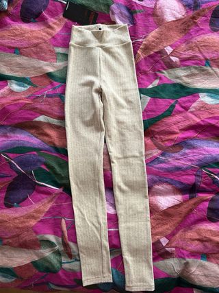 Leggings Calzedonia beige mélange