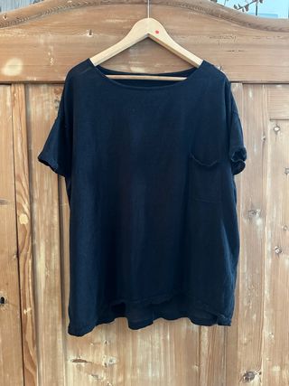 Camiseta COS de Lino 100% Talla M Negra