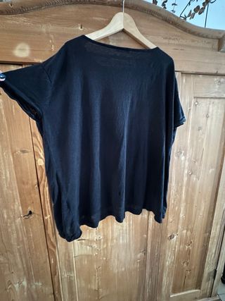 Camiseta COS de Lino 100% Talla M Negra