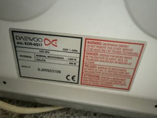 Microondas Daewoo KOR-6017
