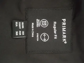 Chaqueta de traje gris a cuadros hombre talla 46.