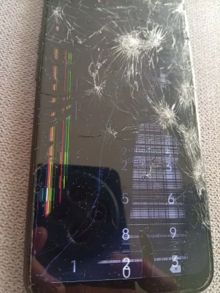 OPPO A16s Nero/Blu Marinaio con schermo rotto